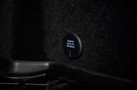 Large black empty car trunk. Open car trunk close up Stock Photos