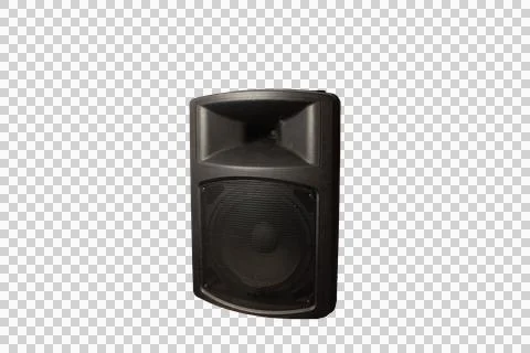Large black party speaker Stock Photos