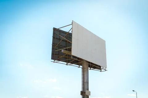 Large blank billboard Stock Photos