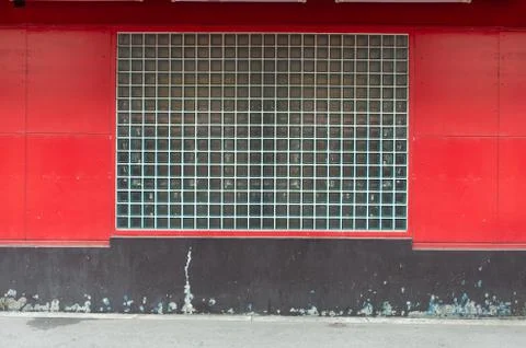 Large blank billboard on a street wall, banners with room to add your own tex Stock Photos