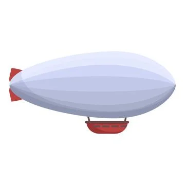 Large blimp is floating in the sky Illustrazione stock