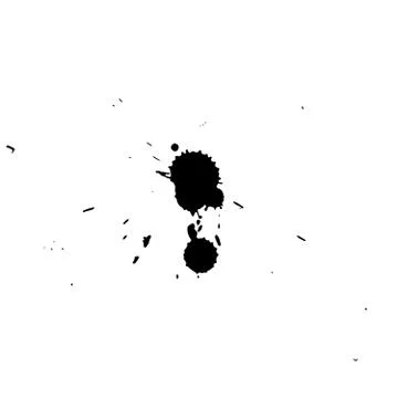 Large blobs of ink contaminated surface Stock Illustration