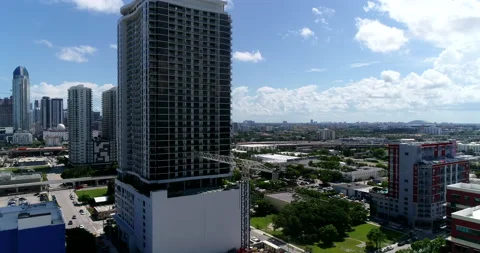 Large block tower in Miami Stock Footage 231818865