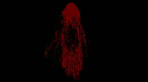 Large blood splash in slow motion animation Stock Footage 11807119