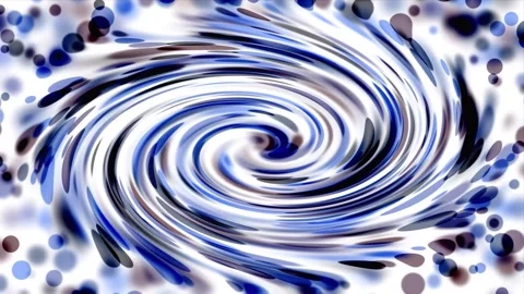 A large blue and white vortex arising from particles of circular light, an .. Stock Footage 253186305