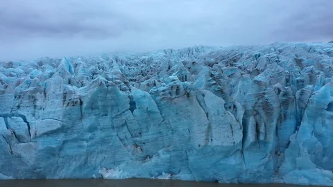 Large Blue Iceland Glacier Stock-Footage 128663224