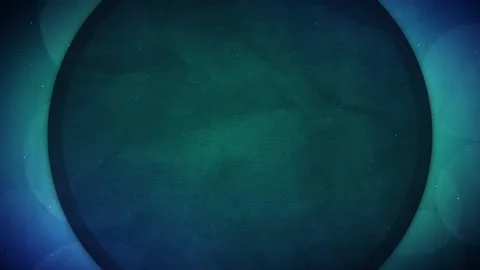 Large Blue Textured Circle with Small Dust Particles Motion Background Stock Footage 143129808