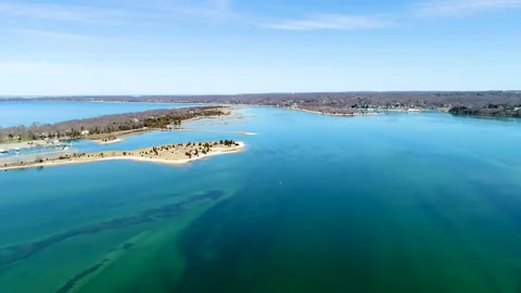 A large body of water Stock Footage 155465896