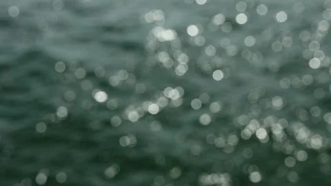 Large Bokeh of Sparkling Light Reflections on the Sea Vidéo 341081791