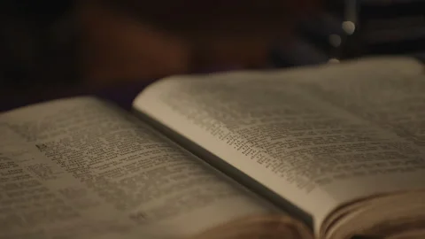 Large book close up Stock Footage 276378044