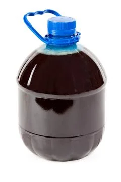 Large bottle of fresh kvas Stock Photos
