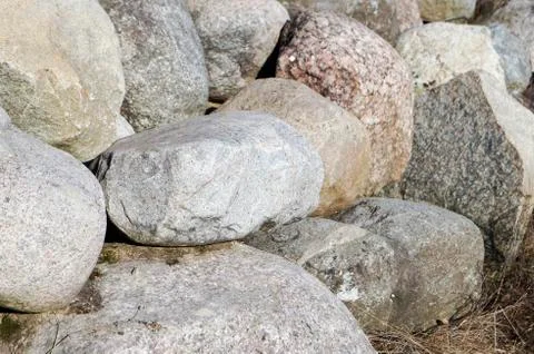 A large boulder in the sun,background Stock Photos