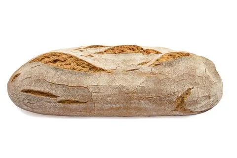 Large bread isolated on a white background Foto stock