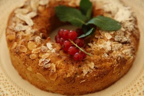 Large breakfast donut cake Stock Photos