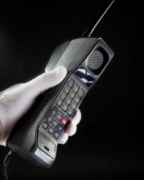 Large brick Cell Phone. Stock Photos