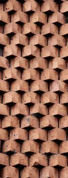 Large brick wall background or texture Stock Photos