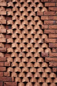 Large brick wall background or texture Stock Photos