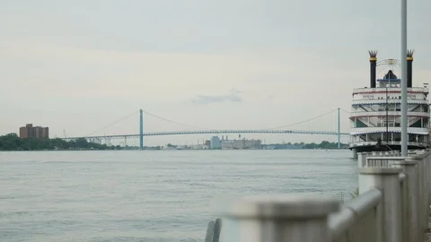 Large Bridge Stock Footage 121273057