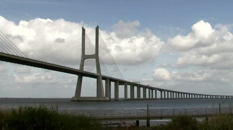 Large bridge time lapse 動画素材 610253