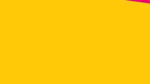 A large bright yellow block covers the majority of the image with a thin whit 库存插图
