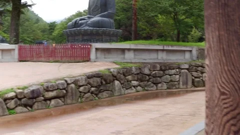 Large Buddha Shrine in Korea 库存影片 70096944