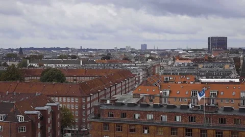 A large building in a city Stock Footage 156339051