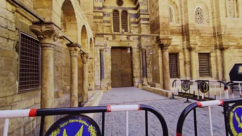 A large building with a clock on the side Stock Footage 292164764