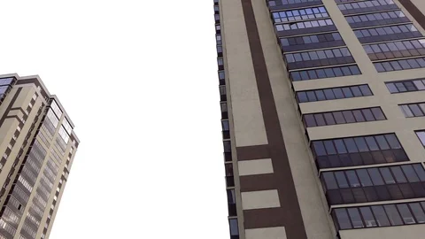 Large buildings in cloudy weather Stock Footage 117929561