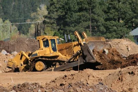 Large bulldozer Stock Photos