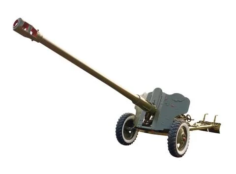 Large-caliber gun Stock Photos