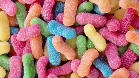 Large candy pile as Background Stock Footage 322206188