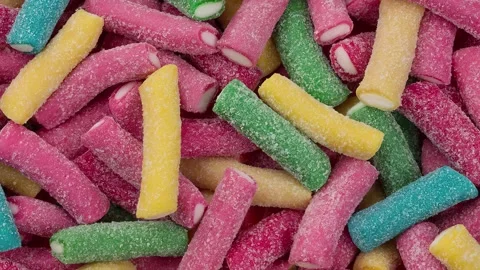 Large candy pile. Close up Stock Footage 322206076