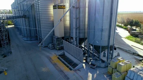 Large Capacity Silos Video stock 127043831