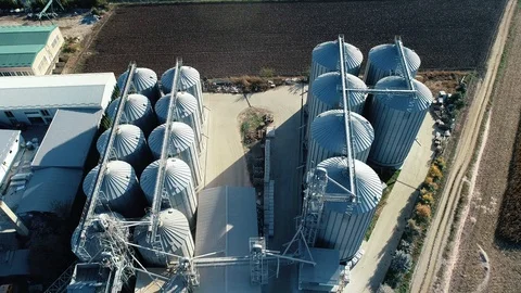 Large Capacity Silos - Footage2 스톡 동영상 127040150