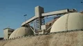 Large capacity storage near Aqaba seaport in Jordan HD Footage