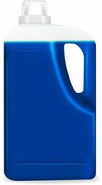 Large capacity transparent detergent bottle Stock Illustration