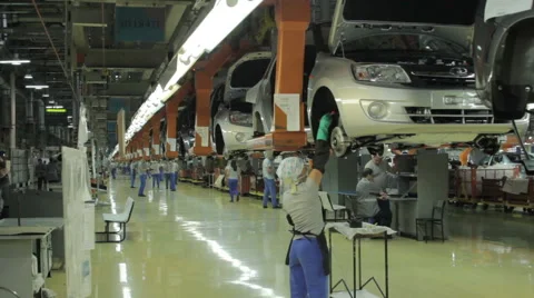 Large car shop Vídeo Stock 48618726