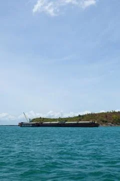 Large cargo ship. Stock Photos