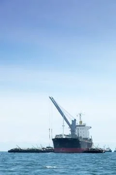 Large cargo ship. Stock Photos