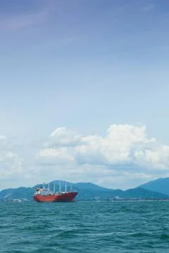 Large cargo ship. Stock Photos