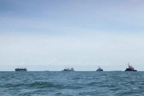 Large cargo ship. Stock Photos