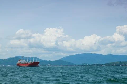Large cargo ship. Stock Photos