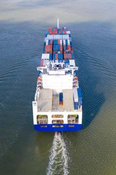 Large cargo ship Stock Photos