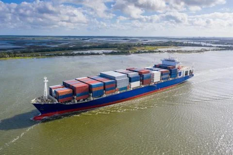 Large cargo ship Stock Photos