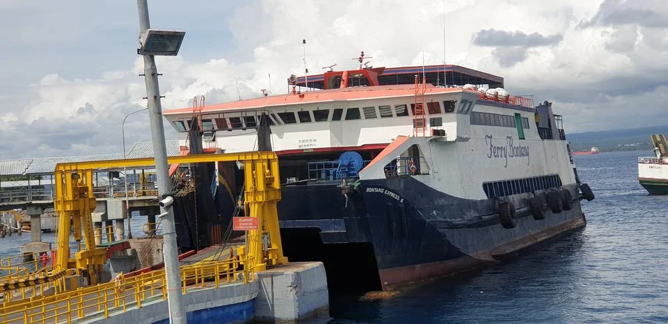 Large cargo ship Stock Photos
