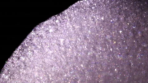 Large cascade of bubbles against a black background Stock Footage 46435606
