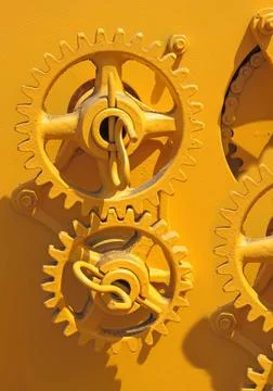 Large chain drive on a seed separator machine. large chain drive on a seed... Stock Photos