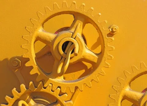 Large chain drive on a seed separator machine. large chain drive on a seed... Stock Photos