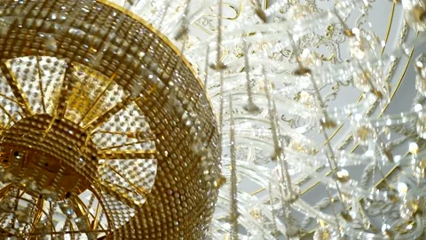 Large chandelier Stock Footage 156169201
