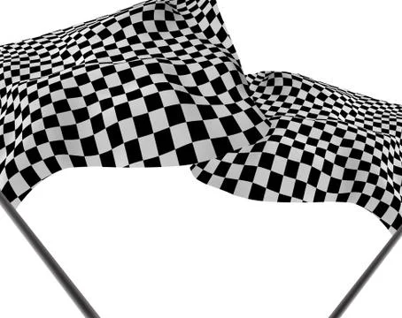 Large checkered flag Stock Illustration